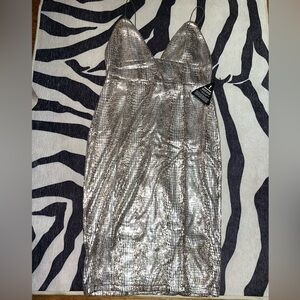 NEW Rare London silver dress